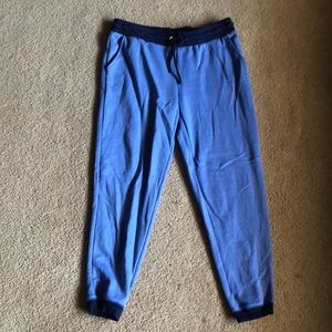 Blue Cotton Joggers